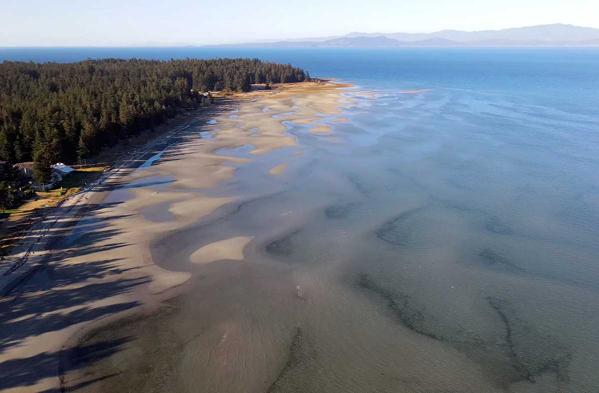 Aerial View - Madrona Beach Parksville BC