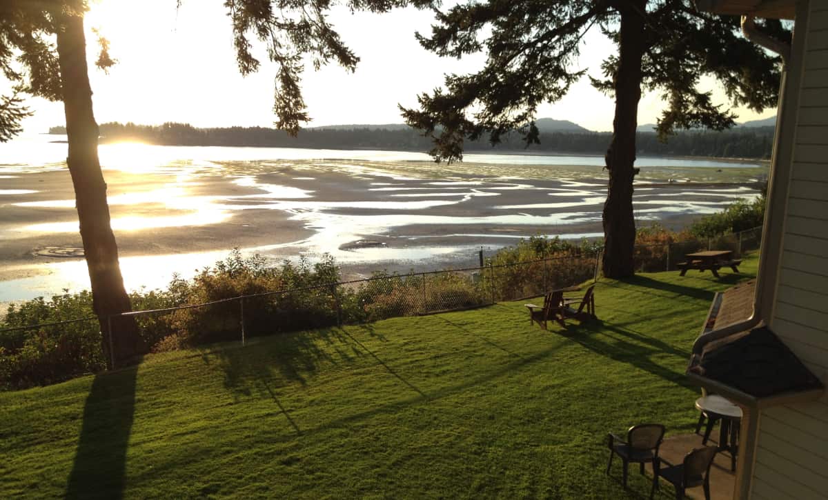 Sunset at Ocean View Accommodations - Madrona Resort Parksville BC